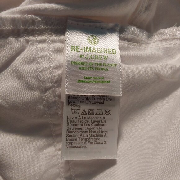 NWT! J. Crew High-Rise Slim Cropped Boyfriend Jean in White - 33 - Picture 8 of 11